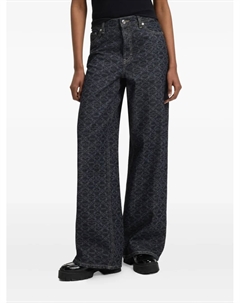 Джинсы с монограммой, синий Hugo