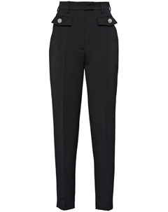 Атласные брюки, черный Prada