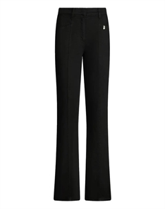 Расклешенные хлопковые брюки, черный Liu jo