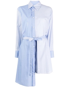 Рубашка с асимметричным подолом, синий Yohji yamamoto