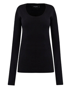 Топ с длинными рукавами, черный Dsquared2