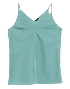 Топ с V-образным вырезом, синий Joseph