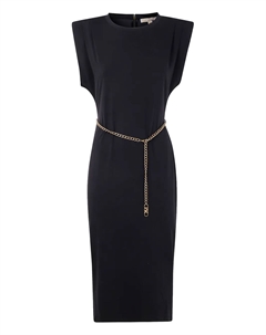 Платье миди с цепочкой, черный Michael michael kors
