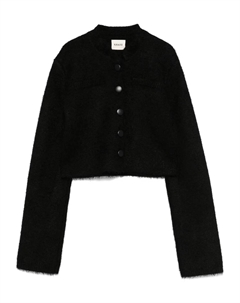 Кардиган из смесового шелка, черный Khaite