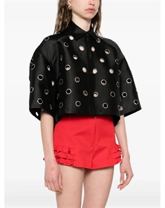 Рубашка с вырезами, черный Sandro