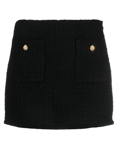 Юбка мини с пуговицами, черный Miu miu