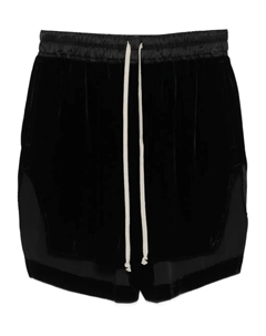 Шорты с прямым подолом и завязками, черный Rick owens