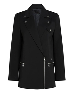 Байкерский блейзер, черный Karl lagerfeld