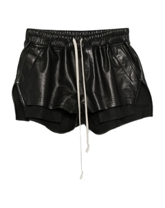 Кожаные шорты на завязках, черный Rick owens