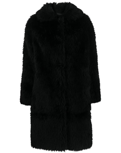 Шуба из искусственного меха, черный Yves salomon