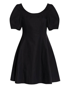 Платье с рукавами-буфами, черный Theory