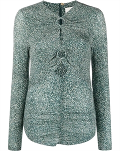 Топ Joneli с анималистичным принтом, синий Isabel marant