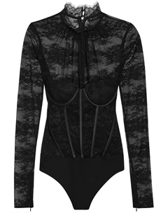 Боди Valentina Retrofete, черный