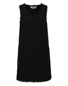 Платье с бахромой, черный Msgm