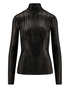 Водолазка в рубчик, черный Elisabetta franchi