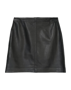 Кожаная юбка мини, черный Marc o'polo