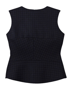 Топ в ломаную клетку, черный St. john