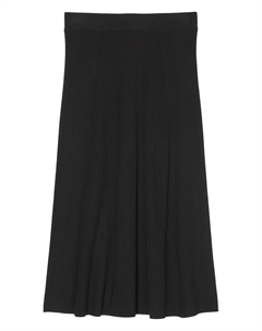 Юбка миди в рубчик, черный Marc o'polo