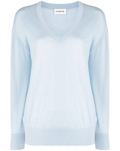 Джемпер Maglia тонкой вязки с V-образным вырезом, синий Parosh