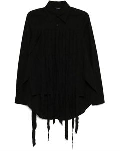 Рубашка с жатым эффектом, черный Yohji yamamoto