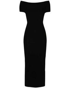 Платье макси тонкой вязки TOTEME, черный Toteme