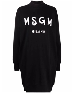 Платье-толстовка с логотипом, черный Msgm