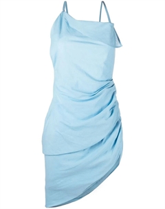 Платье мини La Robe Saudade с драпировкой, синий Jacquemus