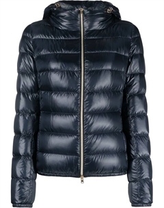 Пуховик на молнии, синий Herno