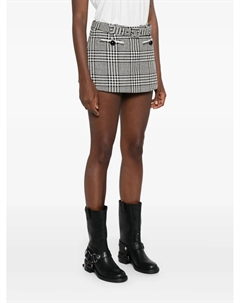 Юбка-шорты с рисунком «гусиная лапка», черный Self-portrait