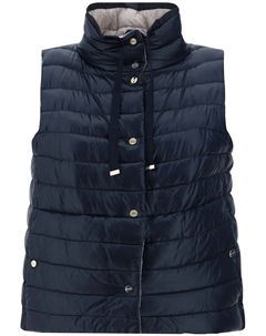 Двусторонний дутый жилет, синий Herno