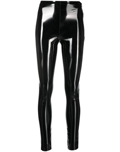 Лакированные брюки средней посадки, черный Alchemy