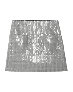 Юбка мини Jaime с пайетками, черный Zadig&voltaire