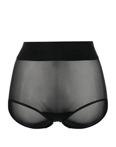 Полупрозрачные трусы-брифы, черный Wolford