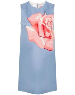 Платье мини с вышивкой Rose, синий Kenzo