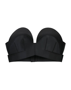 Кожаный укороченный топ, черный Givenchy