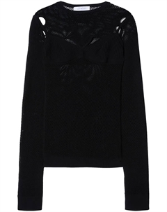 Сетчатый топ с логотипом Arrow, черный Off-white