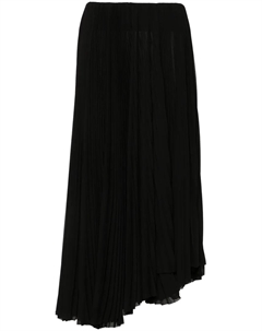 Юбка миди со складками, черный Balenciaga
