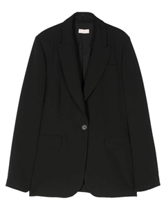 Однобортный блейзер с заостренными лацканами, черный Liu jo