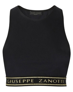Топ с логотипом, черный Giuseppe zanotti