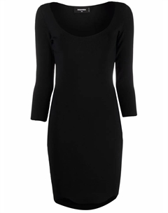 Платье с рукавами три четверти, черный Dsquared2