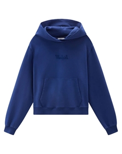 Худи с вышитым логотипом, синий Woolrich