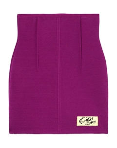 Трикотажная юбка с вышитым логотипом, фиолетовый Pucci