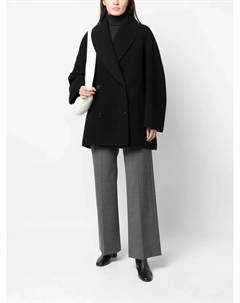 Двубортное пальто Polli, черный The row