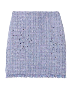 Твидовая юбка с люрексом, фиолетовый St. john