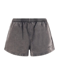 Шорты для бега с вышитым логотипом, серый Alexander wang