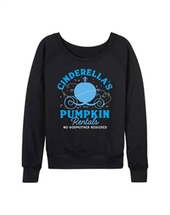 Зимняя кофта с длинным рукавом Cinderella women's pumpkin rentals из мягкого френч терри, черный Disney