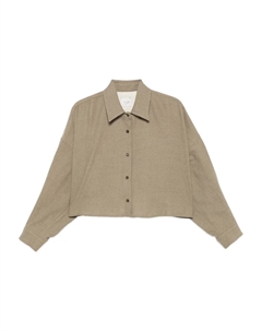 Шерстяная рубашка на пуговицах, зеленый Alysi