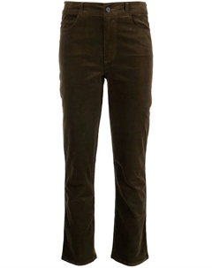 Вельветовые брюки с нашивкой-логотипом, зеленый Paige