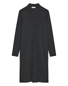 Платье миди на пуговицах с длинными рукавами, черный Marc o'polo