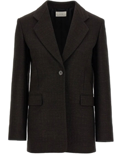 Однобортный пиджак, коричневый The row